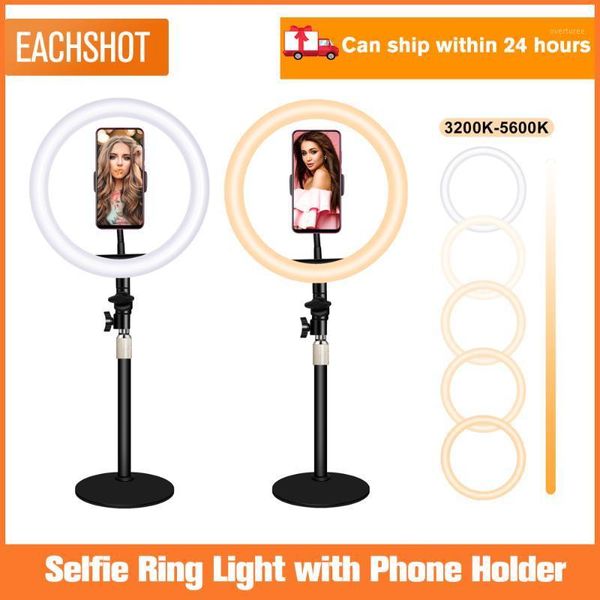 

flash heads 10" selfie ring light for live stream/makeup, mini led camera ringlight youtube video/pography, /android1