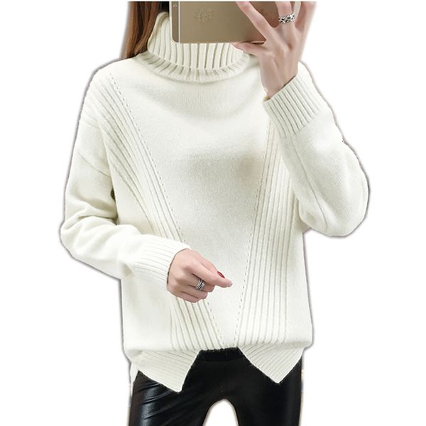 

2021 new women's winter shirt solid fashion sleeve sweater 31hq, White;black