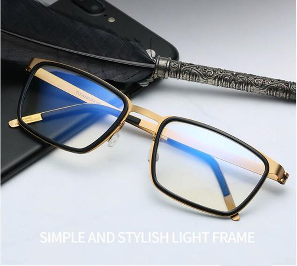 

superlight 9711 b-titanium+plank bigrim no-screw optical glasses frame for 53-19-145 fullrim for prescription fullset case
