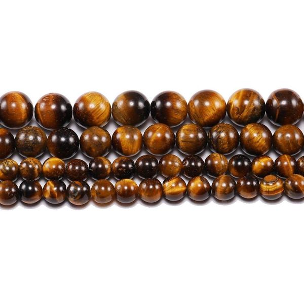 

1strand lot 4 6 8 10 12 mm natural stone tiger eye agates round beads loose spacer bead for jewelry making diy necklace bracelet h bbynbo