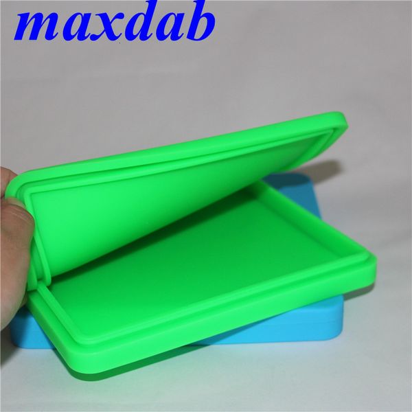 

shape non-stick silicone jar 200ml square dab container for concentrate wax oil assorted color