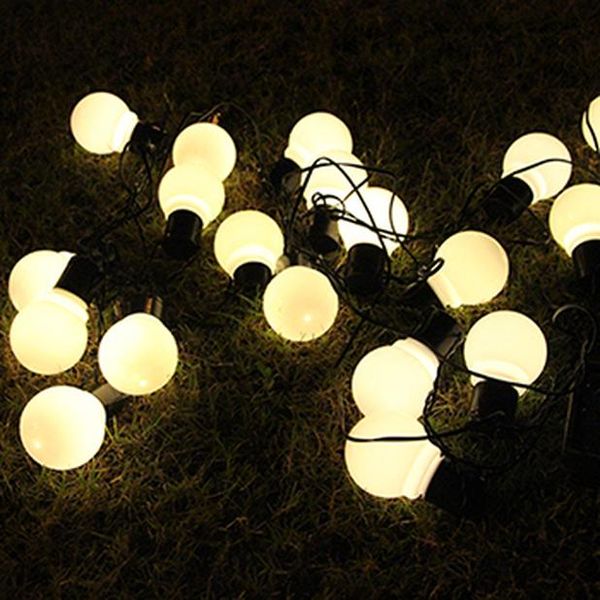

20 led outdoor solar lamps led globe ball string fairy light solar light christmas garland waterproof garden street decor light wmtrov