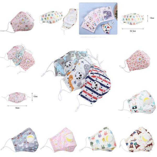 

waterproof 50pcs 3 kids may4 in stock disposable protective face mouth protective mask with valve earloop children age cotton mask 3-14 wrtn