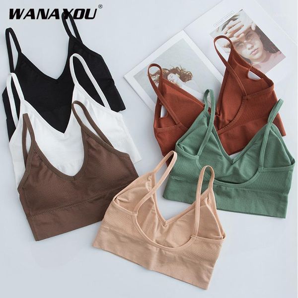 

gym clothing women yoga sport bra female fitness running wirepadded athletic vest breathable sleeping underwear1, White;black