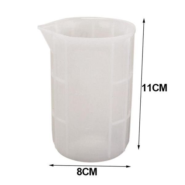 

350ml sile measuring cup sile resin glue transparent cup kitchen cake baking mold for diy kitchen baking measuring tool wmtght