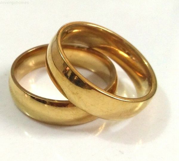 

women 60factory men 4/6mm ring stainless steel wedding jewelry, Slivery;golden