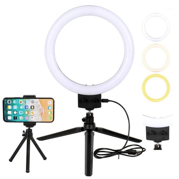 

9 inch / 23.4cm led ring light pgraphy selfie ring lamp for youtube makeup video light with tripod for phone1