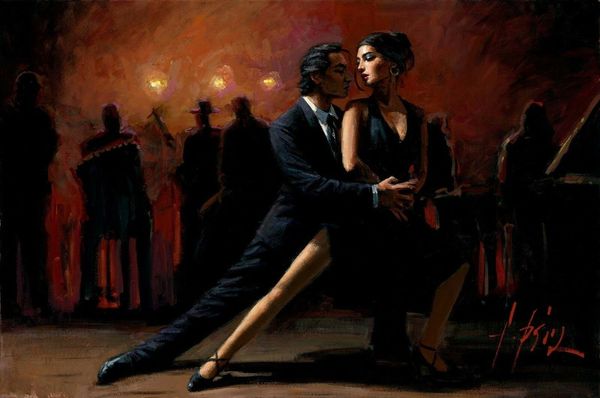 

tango in buenos aires home decor handpainted &hd print oil paintings on canvas wall art pictures 210107