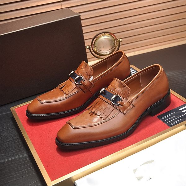 

italy brand formal dress shoes for gentle men genuine leather shoes classic toe men business oxfords business leather, Black