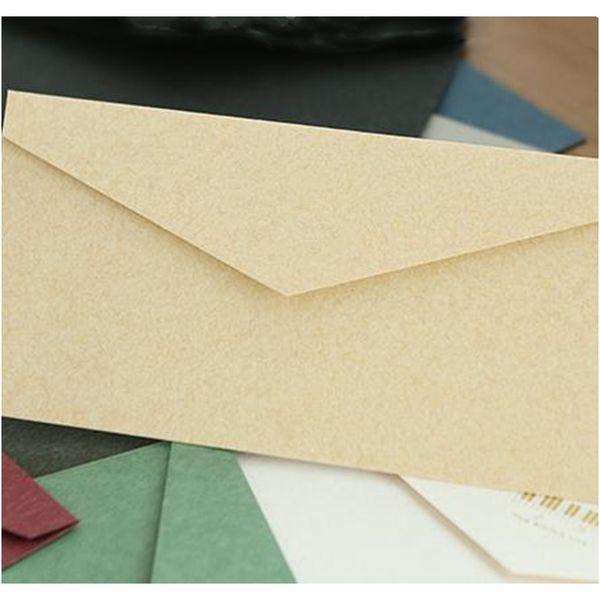 

сплошной цвет чистые ремесленные бумаги конверты винтажного европейского стиля конверт для приглашений на карту конверты офисные принадлежно