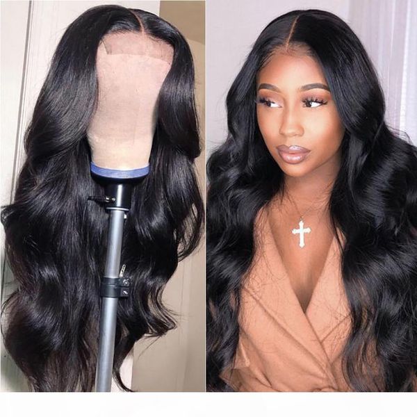 

lace front wig brazilian body wave remy human hair wigs for black women pre plucked hairline with baby hair natural color