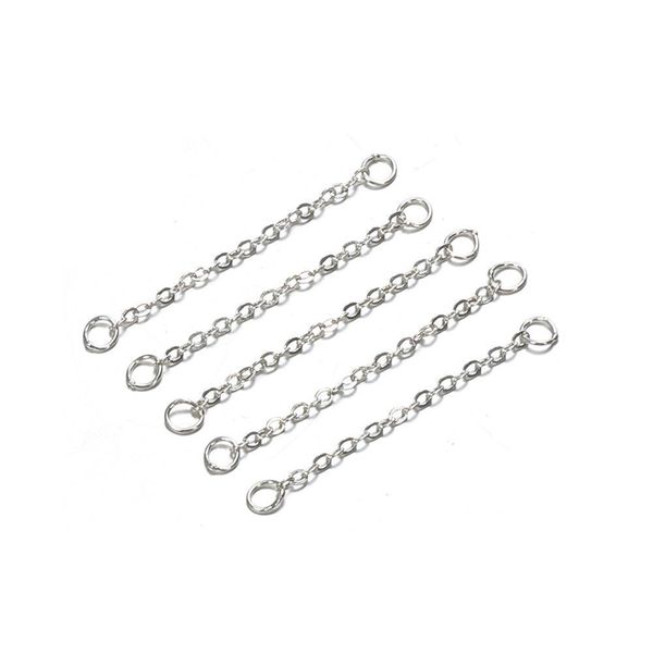 

drop earring line 925 sterling silver long 2 3 4cm connector chain for tassel earrings making diy ear jewelry charm link finding h wmtsrk