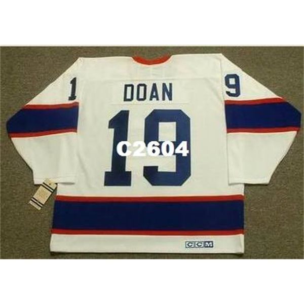 

men #19 shane doan winnipeg jets 1995 ccm vintage retro away home hockey jersey or custom any name or number retro jersey, Black