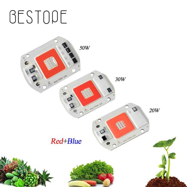 

лампы бусины 220 в красный и синий 50 вт початки светодиодные огни чип 20 вт 30 вт выращивают светло-чип диод fitolampy phyto h wmtoba