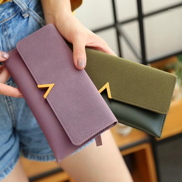 

wallets matte leather long women wallet womens and purses fashion female coin purse holder carteras1, Red;black