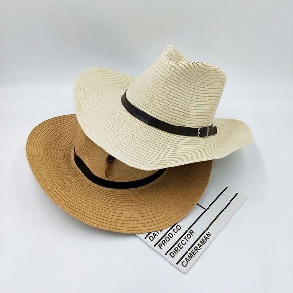 

sun hats color panama сплошной цвет с поясным знаем женщины шляпы летняя весна солнцезащитная защитная наружная пляжная веревка женщины соло, Blue;gray