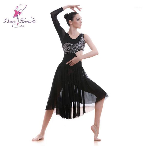 

18589 dance favourite new lyrical & contemporary dance costumes black mesh and lace ballet dress costumes1, Black;red