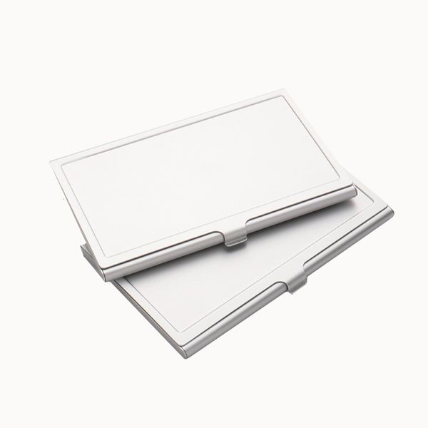 

diy sublimation blank cardcases stainless steel rectangle concave name cards box printable exquisite lovely festival party gift 4 4mo n2
