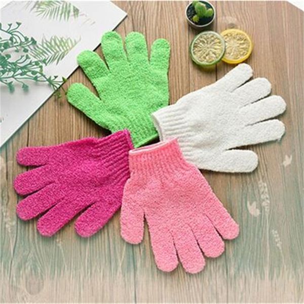 

bathing wash massage scrub body mittens spa finger gloves sponge bath shower cleaning skin washcloths cz302