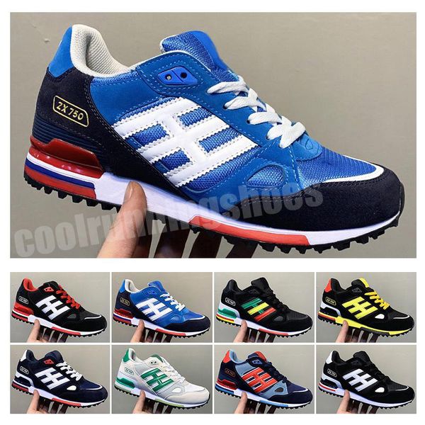 

editex zx750 dark blue sports sneakers zx 750 mens women running shoes black red green athletic breathable trainers casual des chaussures, White;red