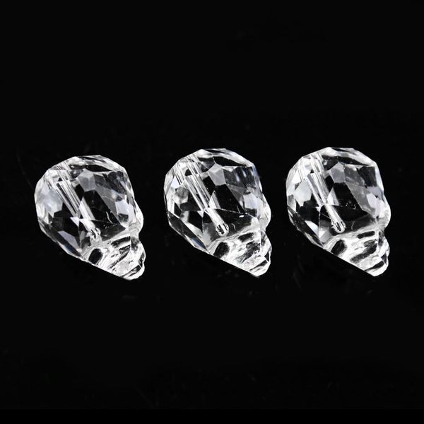 

20mm 5pcs skull crystal beads suncatcher crystal prisms faceted skull crystal charms skull head diy bracelet jewelry accessories h jllcrx