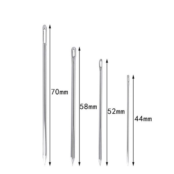 

4 шт. кожаные шитьи иглы вышивка стежка ткачество швейные инструменты diy ремесел иглы с деревянным чехол h wmtyqp