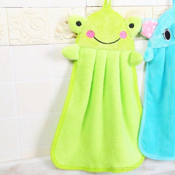 

a-hand hanging kitchen bathroom indoor thick soft wipe cotton dish cloth clean towel accessories owf3023