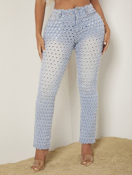 

sxy washed ripped jeans z2za#, Blue