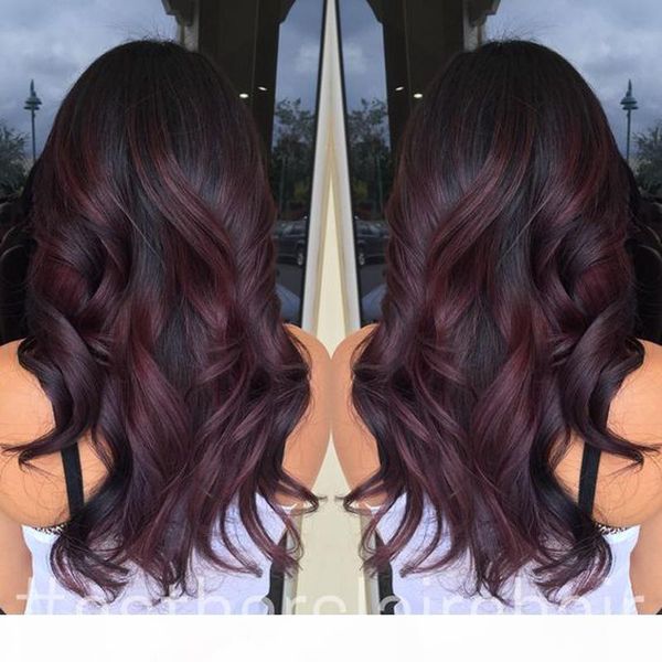 

wet wavy lace front wig peruvian human hair ombre 99j wig full lace long two tone human hair wigs 1bt99j with baby hair, Black;brown