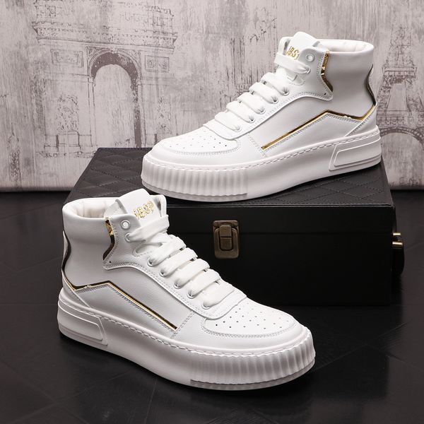 

luxury fashion designer wedding party dress shoes british style man lace-up white formal business casual walking loafers lightweight high-wa, Black