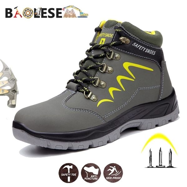 BAOLESEM uomo uomo inverno uomo impermeabile lavoro sneaker anti-sfondamento scarpe di sicurezza per gli uomini Y200915