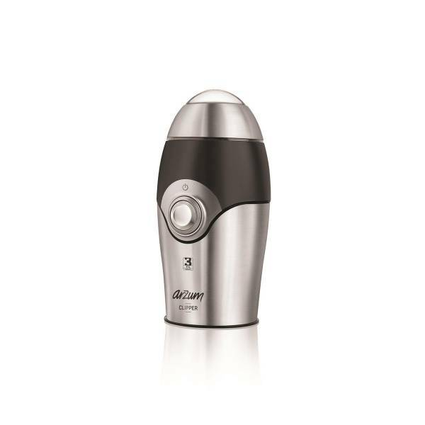 

arzum ar1034 clipper coffee grinder 150w - stainless steel - strong coffee bean spices nuts grinder hazelnut seed portable