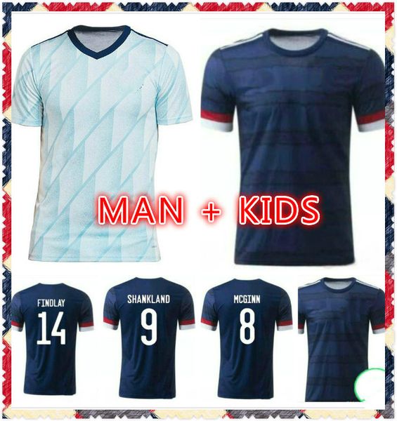 

men +kids 2020 2021 scotland soccer jerseys 20 21 camisetas de futbol home away mcgregor mcginn armstrong team jersey football shirts, Black;yellow