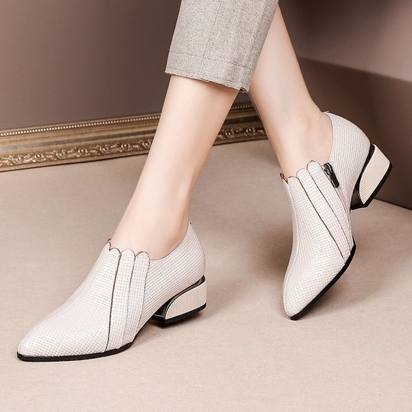 

new genuine 2021 women's zip-spring pumps shoes pokk, Black