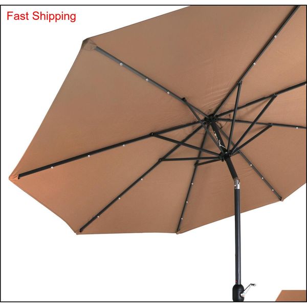 

10 ft solar powered patio umbrella 24led lights solar umbrel qylxzr packing2010