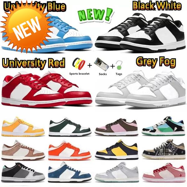 

designer 2023 black white low sneakers men women casual shoes platform shoe unc blue grey fog varsity green chicago syracuse georgetown sail