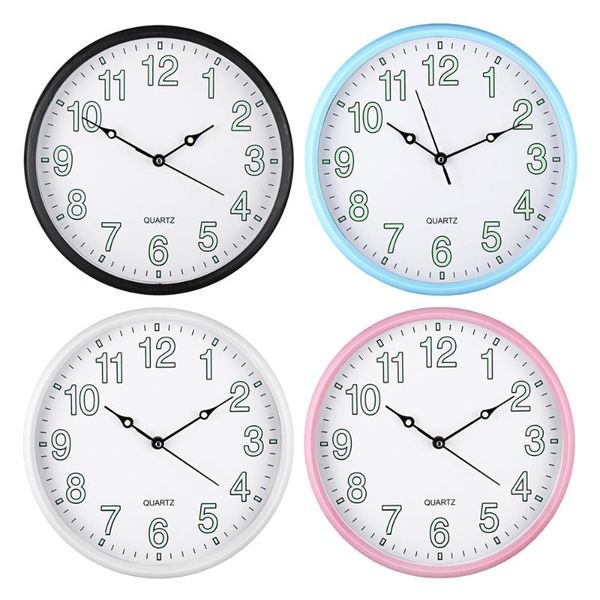 

12 inch luminous wall clock mute quartz glowing kitchen bedroom clocks decoration