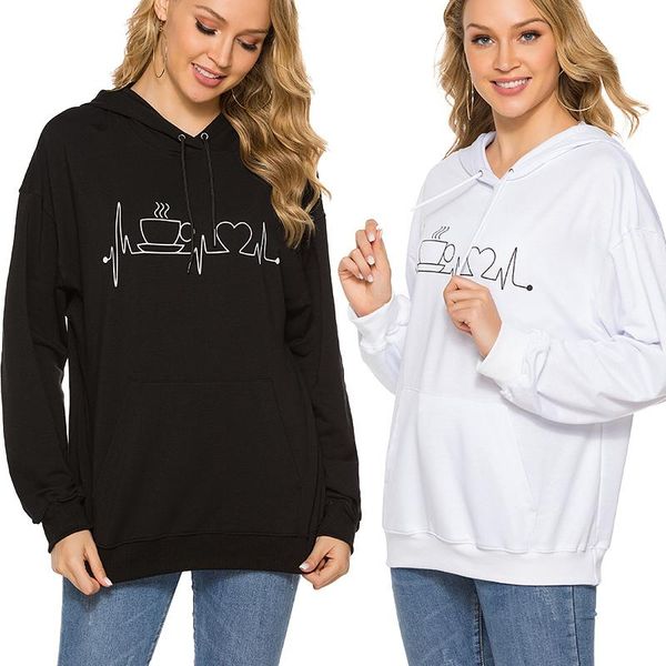 

autumn hoodies women 2021 new spring sweatshirts hip hop sport jacket casual pullover skateboard hoodie hooded sportswear, White;black