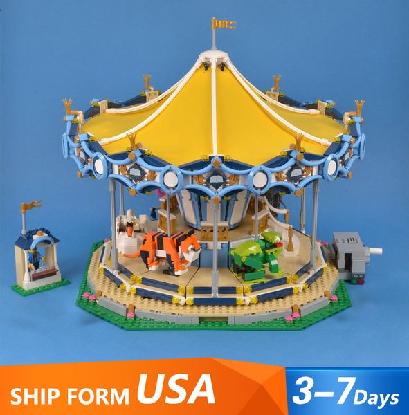 

15036 2705pcs 10257 создатель развлечений парк развлечения услуги здания блоки кирпичи игрушки рождественский подарок 10257