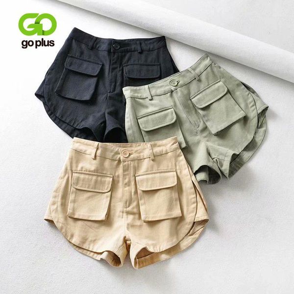 

goplus shorts women high waist shorts female jeans black khaki green feminino pantalones cortos mujer spodenki damskie c98111, White;black