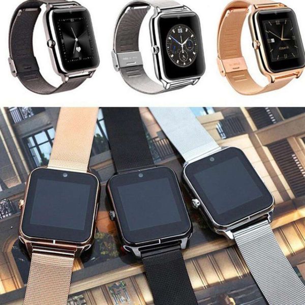 

z60 bluetooth smart phone card positioning camera step heart rate color screen wa