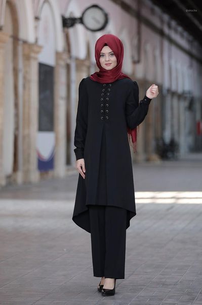 

women hijab clothing suit black turkish muslim fashion sets islamic american new seazon1, Red