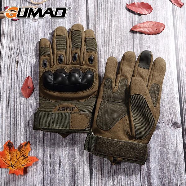 

outdoor touch screen military tactical gloves army hard knuckle sport hiking hunting airsoft cycling shooting full finger glove wmtsys, Black