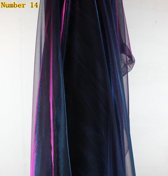 

metallic iridescent 2 tones stretch mesh net fabric material 150*100cm1, Black;white