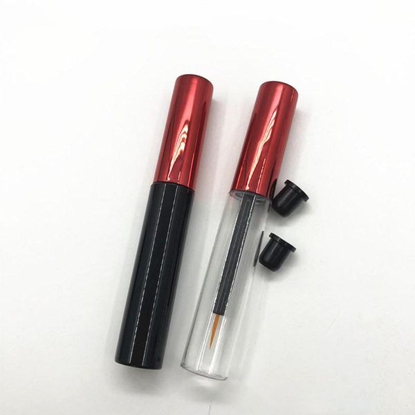 

5ml empty liquid eye liner tubes with red cap eyelash travel sub bottle wholesale eyeliner container