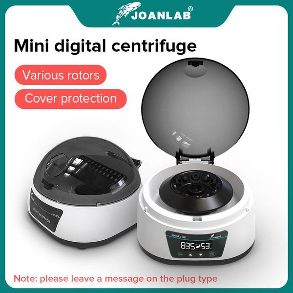 

центрифуга pcr цифровой дисплей высокоскоростной центрифуги lab 4000rpm 7000rpm 0.2ml 0.5 мл 1,5 мл 2 мл трубки 110v 220v