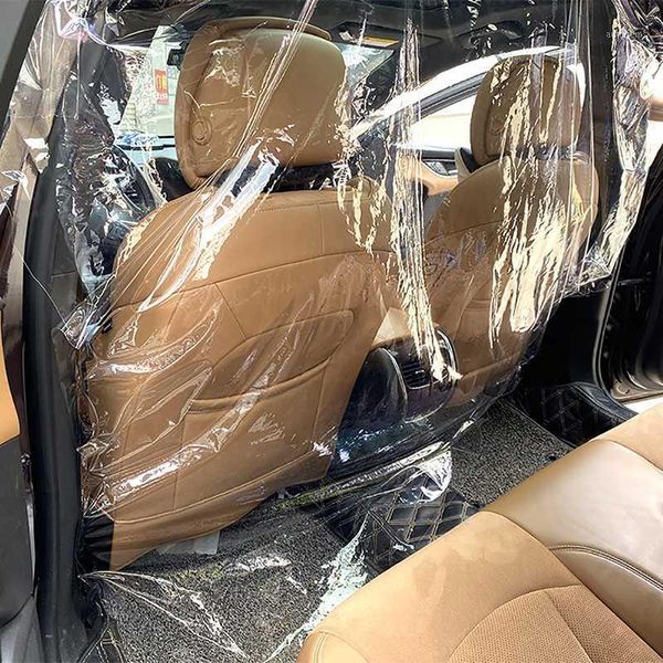 

car taxi isolation film full surround protective cover,separate front and rear rows ,isolate bacteria protect driver and guest1