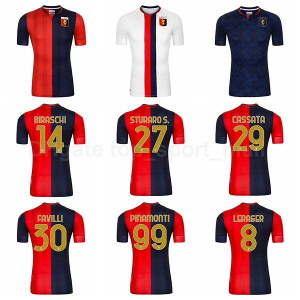 

2020 2021 cfc cricket genoa soccer jersey 18 ghiglione 37 pjaca 77 zappacosta 23 destro 19 pandev 5 goldaniga badelj football shirt kits, Black;yellow