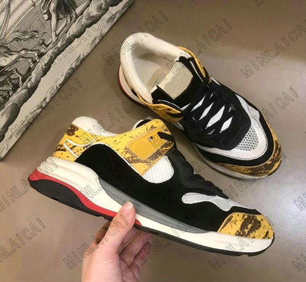 

ultrapace mesh leather suede sneakers tpu bottom luxurys vintage runner trainers mens designer womens printed reflective casual shoes, Black