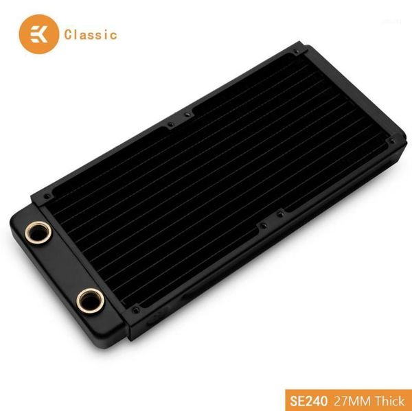 

fans & coolings ekwb ek-coolstream classic se 240mm copper black thin radiator 273 x 120 27mm (l w h) g1/4 ,water cooling heat dissipation1